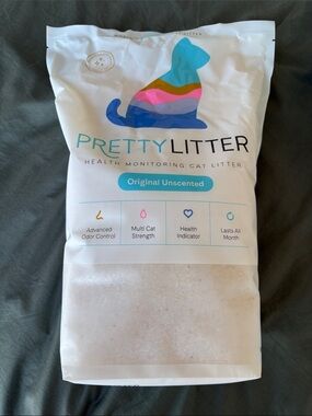 PrettyLitter Original Unscented Health Monitoring Cat Litter NEW 6lbs bag